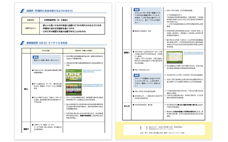 消費者教育デジタル教材　学習指導要領に基づいた内容